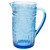 Blue Vintage Glass Pitcher