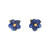Blue Violet Stud Earrings
