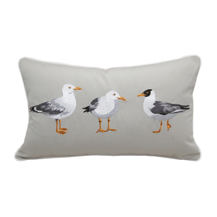 Seagull Flash Mob Indoor/Outdoor Pillow