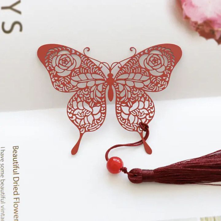 Red Butterfly Bookmark