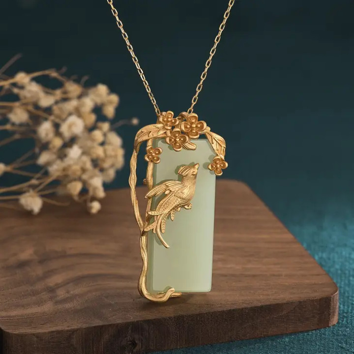 Gold Singing Bird Necklace