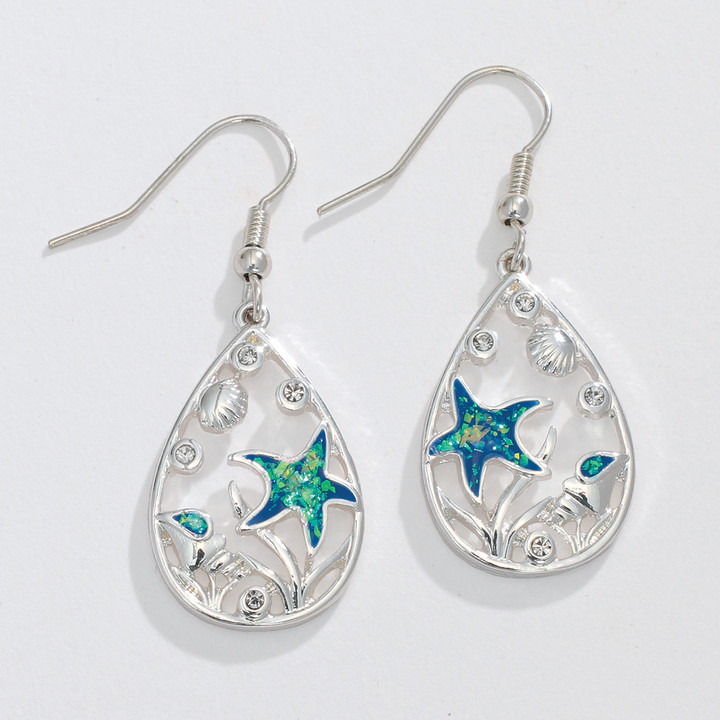 Starfish Shimmer Earrings