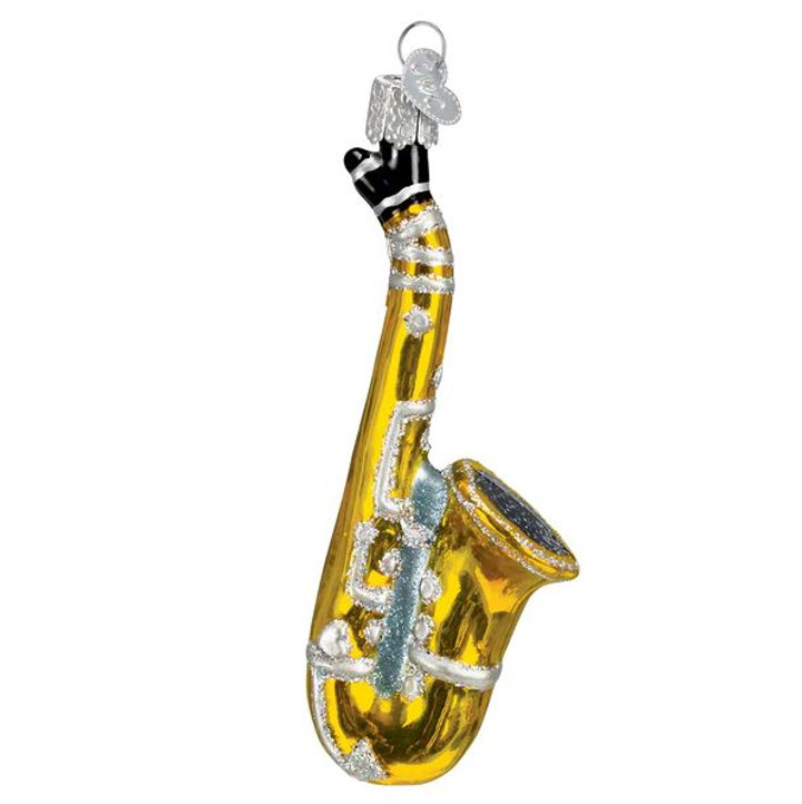 Glass Saxophone Ornament
