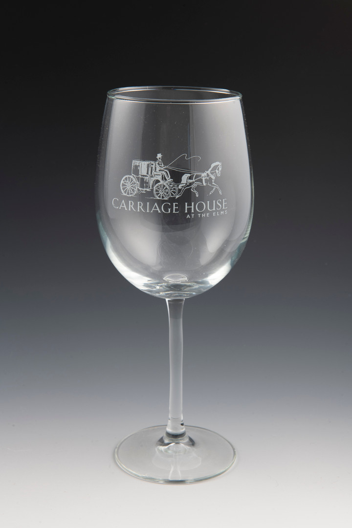Elms Museum Café Wine Glass