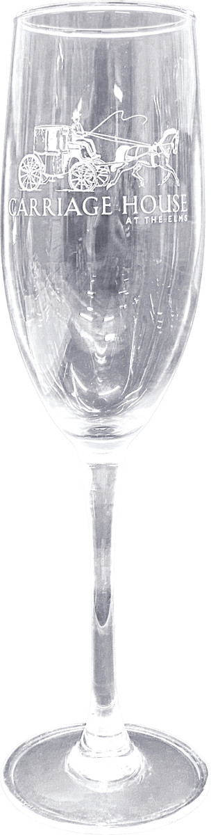 Elms Museum Café Flute Glass