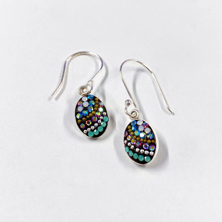 Mosaic Petite Oval Earrings