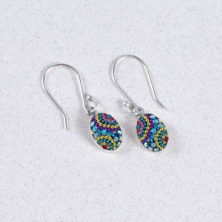 Kaleidoscope Petite Oval Earrings