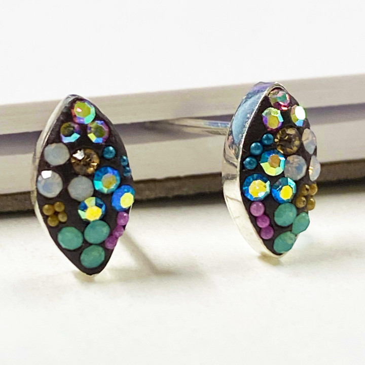 Mosaic Bijou Seed Stud Earrings