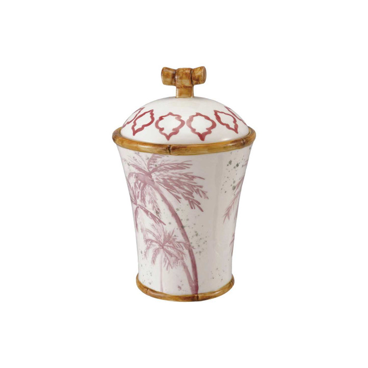 Bamboo Edge Stoneware Jar (Large)