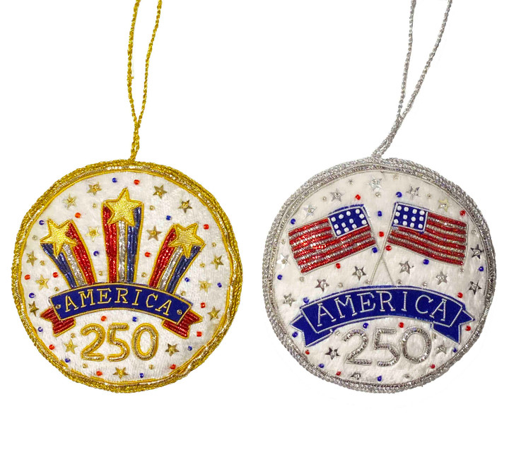 St. Nicholas America250 Embroidered Ornament