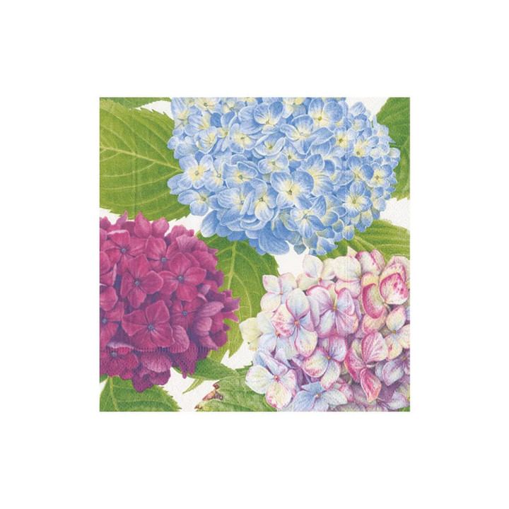Hydrangea Garden Cocktail Napkin - 20 Count