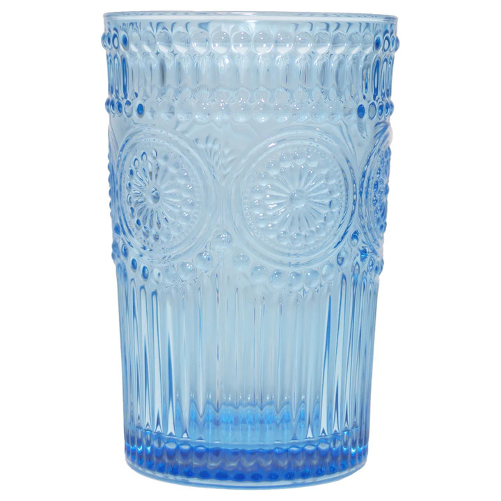 Blue Vintage Beverage Glass
