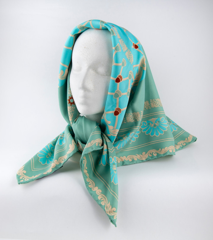 The Breakers Blue Shell Mosaic Scarf