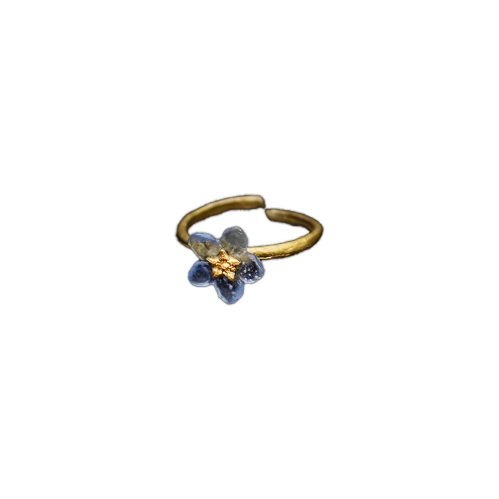 Forget-Me-Not Adjustable Ring
