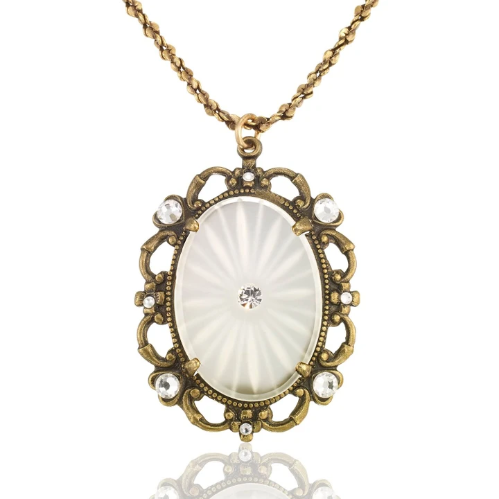 Anne’s Vault Forever Gilded Crystal Pendant Necklace