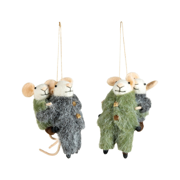 Orn Felt Mouse Piggy Back