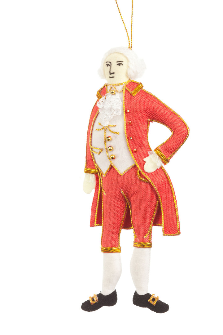 John Adams Embroidered Ornament