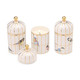 Gilded Ceramic Birdcage Candle