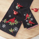Glittered Cardinal with Pine Ornament