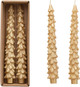 Gold Pine Tree Candles