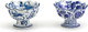 Blue and White Footed Bowl