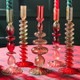 Holiday Ombre Hand-Blown Glass Candleholder