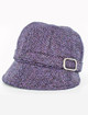 Tweed Flapper Cap - Purple