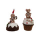 Felt Mouse on Cupcake Holiday Decoration