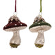 Flocked Mushroom Ornament
