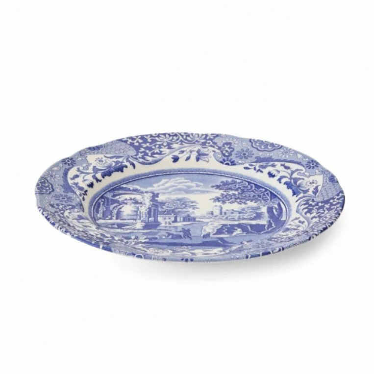 【8枚セット】美品！Spode Blue Italian 青白い風景画 大皿 8枚セット】美品！Spode Blue Italian 青白い風景画 大皿