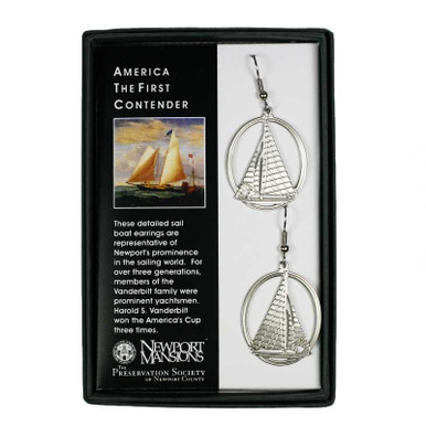 Americas Cup Collection - Large Sail Earrings