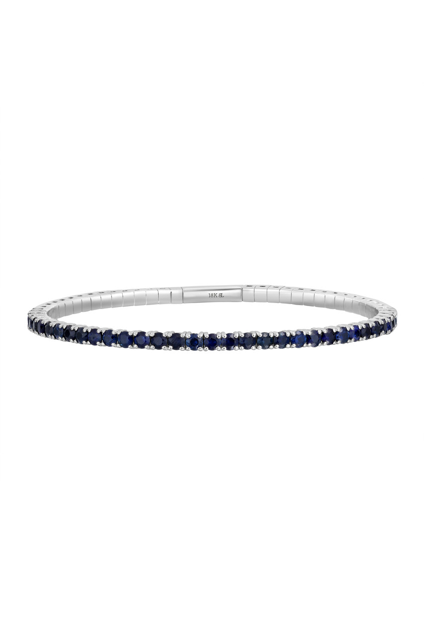 BELLE ÉPOQUE Sapphire Bracelet 18K WGEl Mar White Gold Sapphire
