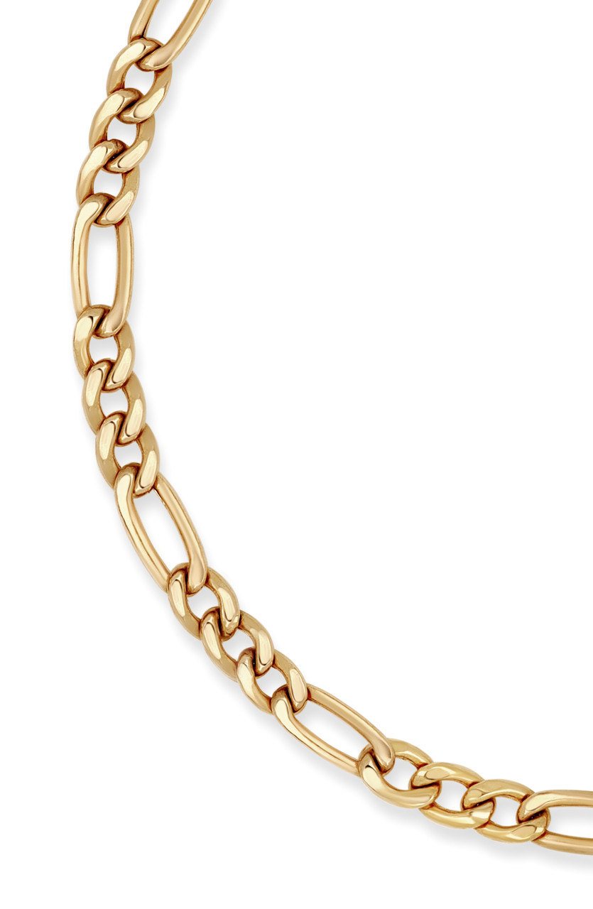 14K Yellow Gold Figaro Chain Bracelet