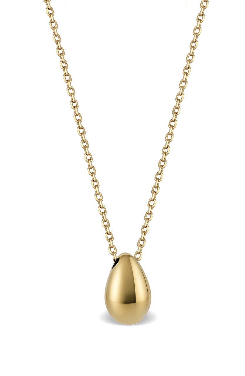 14K Yellow Gold Bony Levy Pear Pendant Necklace