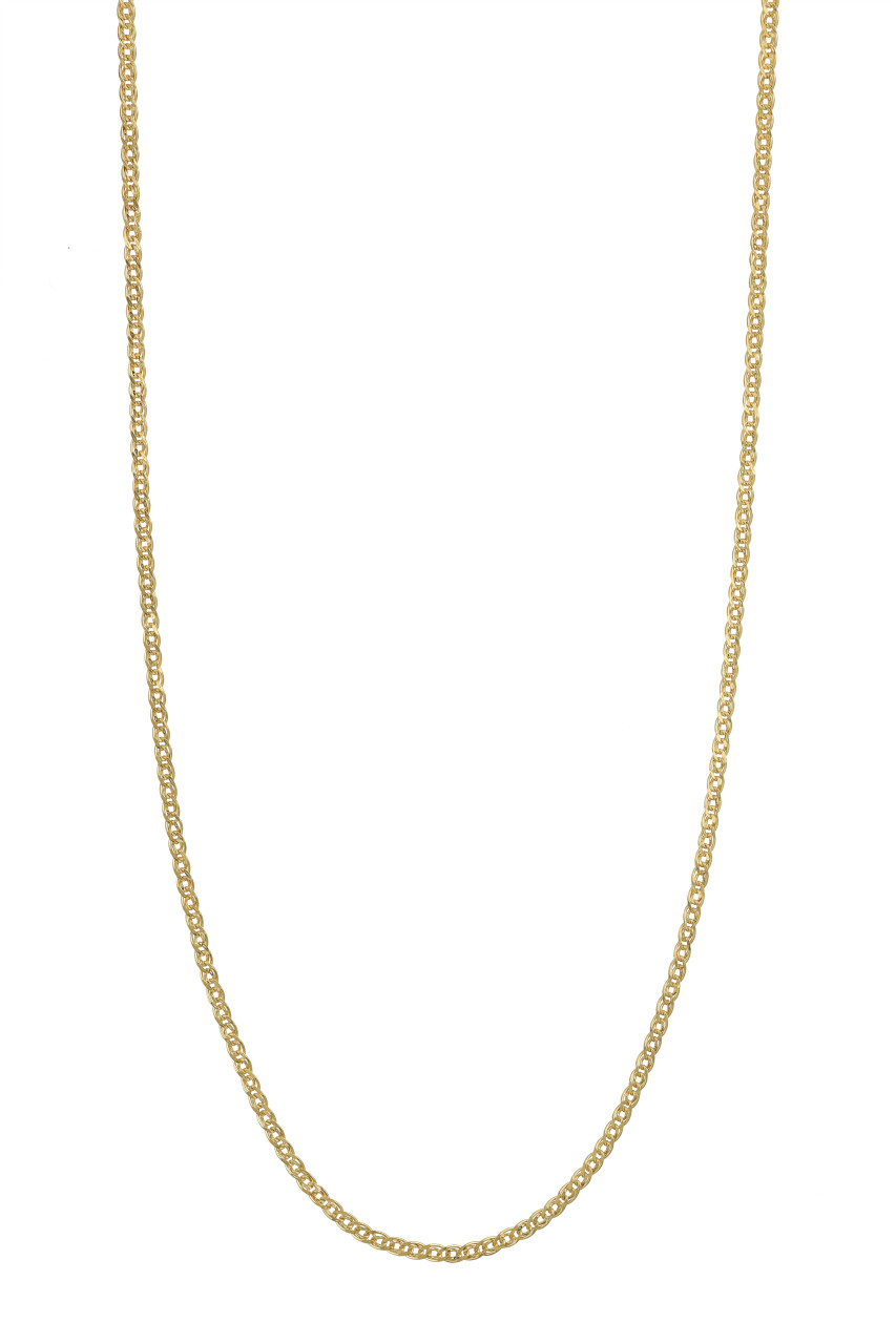 BLG 14K DOUBLE CURB NECKLACE - Bony Levy