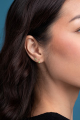 14K Yellow Gold Peridot Bony Levy Color Stud Earrings 14K Yellow Gold Peridot Bony Levy Color Stud Earrings