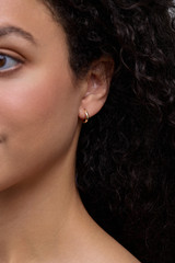 14K Yellow Gold Bony Levy Mini Beveled Edge Huggie Earrings 14K Yellow Gold Bony Levy Mini Beveled Edge Huggie Earrings