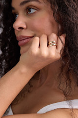 14K Yellow Gold Bony Levy Beveled Edge Bypass Ring 14K Yellow Gold Bony Levy Beveled Edge Bypass Ring