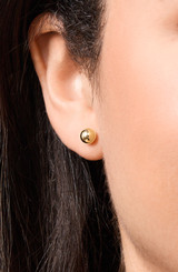 14K Yellow Gold Bony Levy Mini Ball Stud Earrings