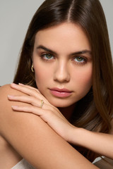 18K Yellow Gold Florentine Diamond Stackable Ring
