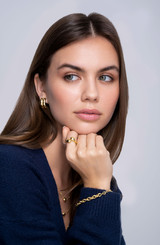 14K Yellow Gold Puffy Bypass Ring 14K Yellow Gold Puffy Bypass Ring