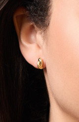14K Yellow Gold Bony Levy Overlap Stud Earrings 14K Yellow Gold Bony Levy Overlap Stud Earrings
