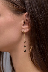 14K Yellow Gold Bony Levy Delicate Butterfly Chain Drop Earrings