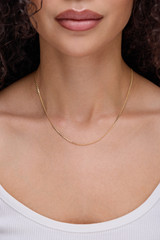 14K Yellow Gold Bony Levy Delicate Thin Chain Necklace