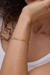14K Yellow Gold Bony Levy Multi Link Chain Bracelet