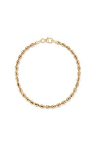 14K Yellow Gold Bony Levy Rope Chain Bracelet 14K Yellow Gold Bony Levy Rope Chain Bracelet