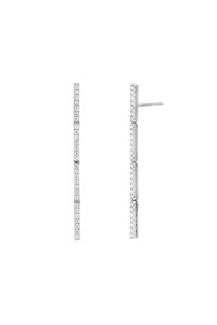 18K White Gold Diamond Bardot Multi-Bar Drop Earrings 18K White Gold Diamond Bardot Multi-Bar Drop Earrings