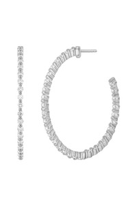 18K White Gold Diamond Liora Inside-Out Hoop Earrings 18K White Gold Diamond Liora Inside-Out Hoop Earrings