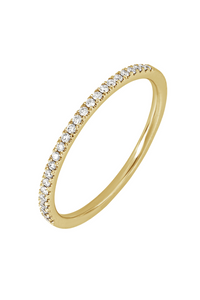 18K Yellow Gold Pave Diamond Bony Levy Stackable Ring 18K Yellow Gold Pave Diamond Bony Levy Stackable Ring