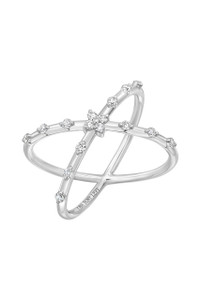 18K White Gold Diamond Aviva Crossover Ring 18K White Gold Diamond Aviva Crossover Ring